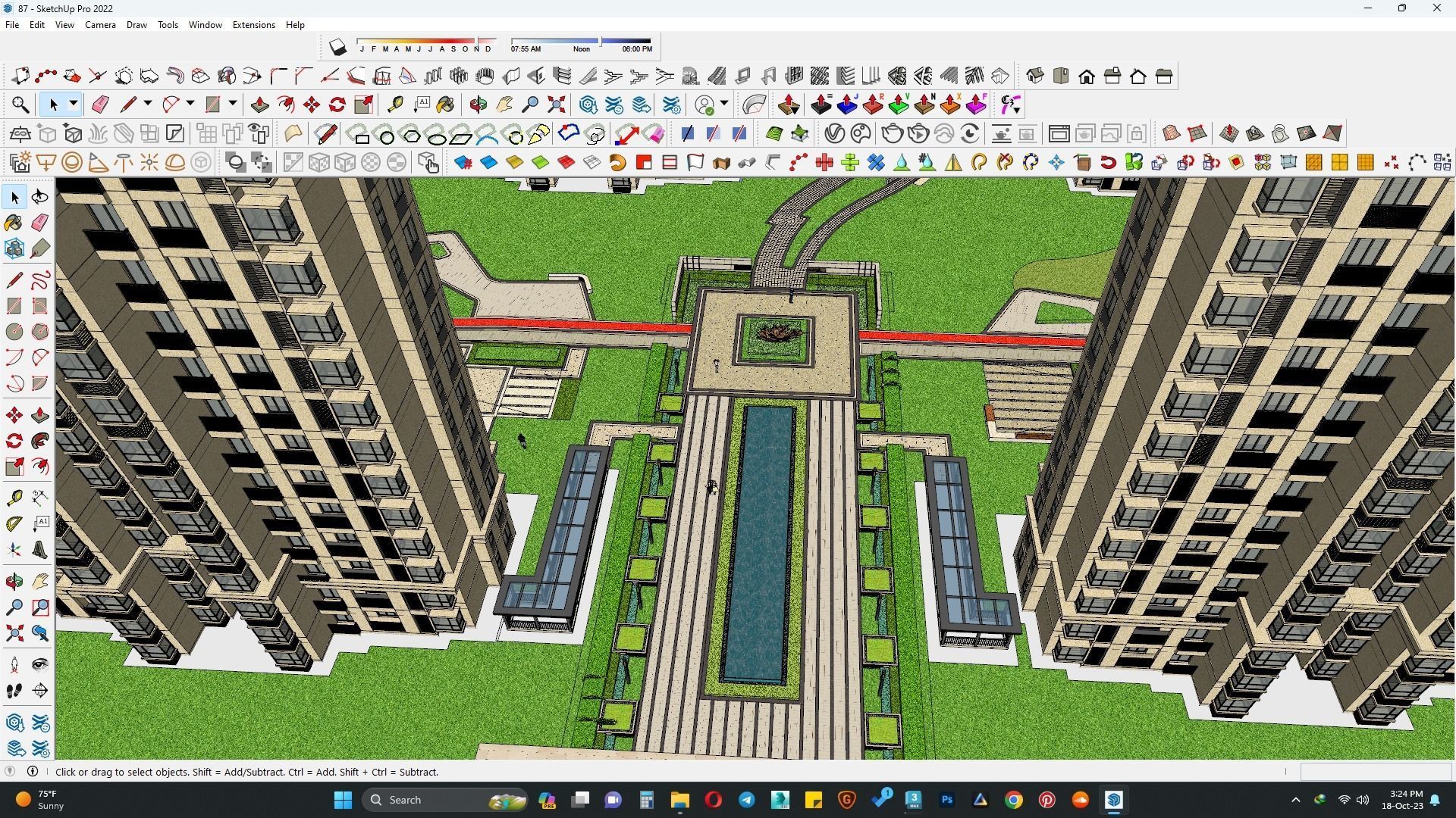 Architecture undergraduate thesis of housing complex highrise 3D model_8