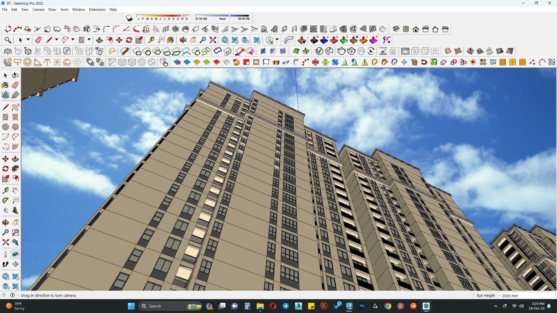 Architecture undergraduate thesis of housing complex highrise 3D model_4