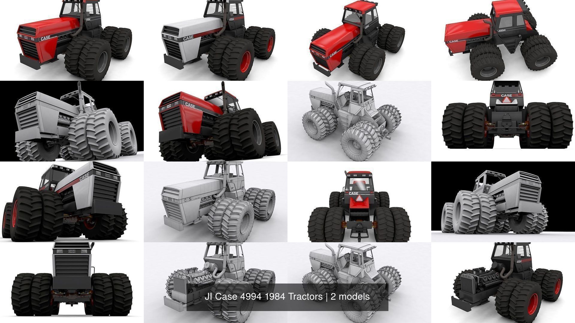 JI Case 4994 1984 Tractors 3D Model Collection CGTrader