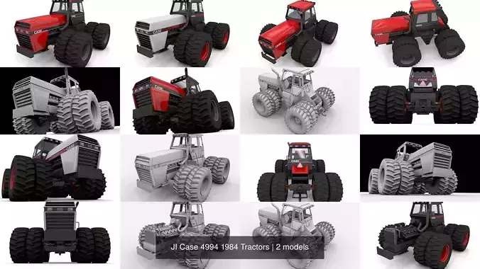 JI Case 4994 1984 Tractors 3D Model Collection