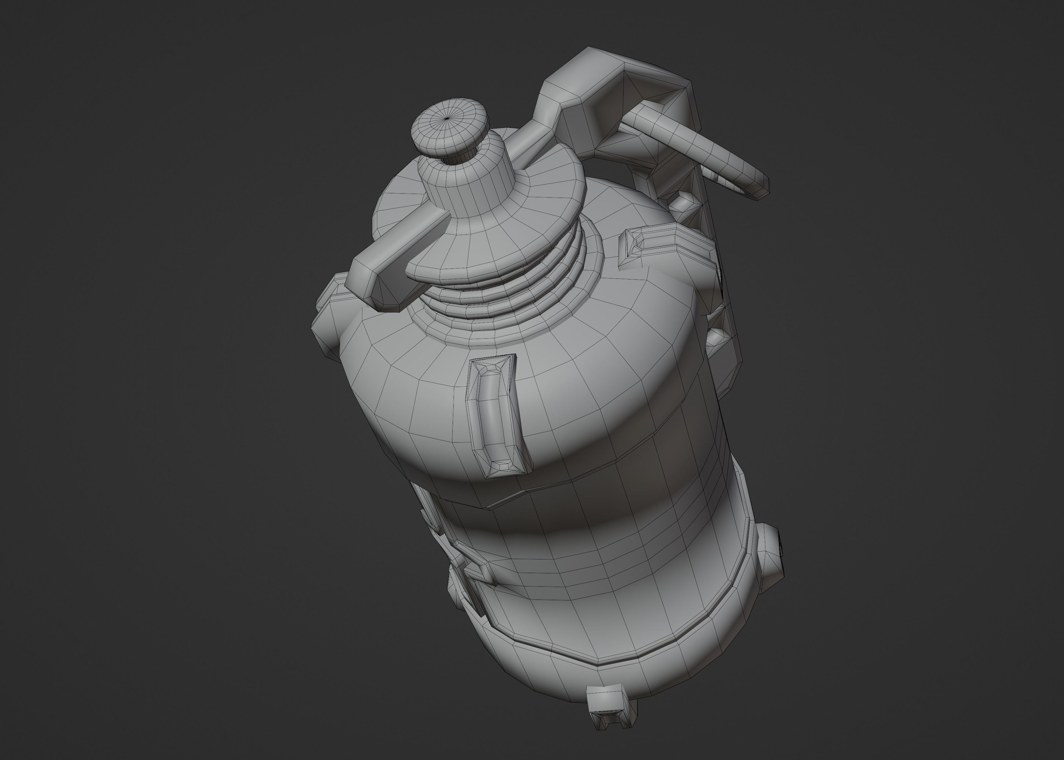 Cyberpunk LightGranade Low-poly 3D model_7