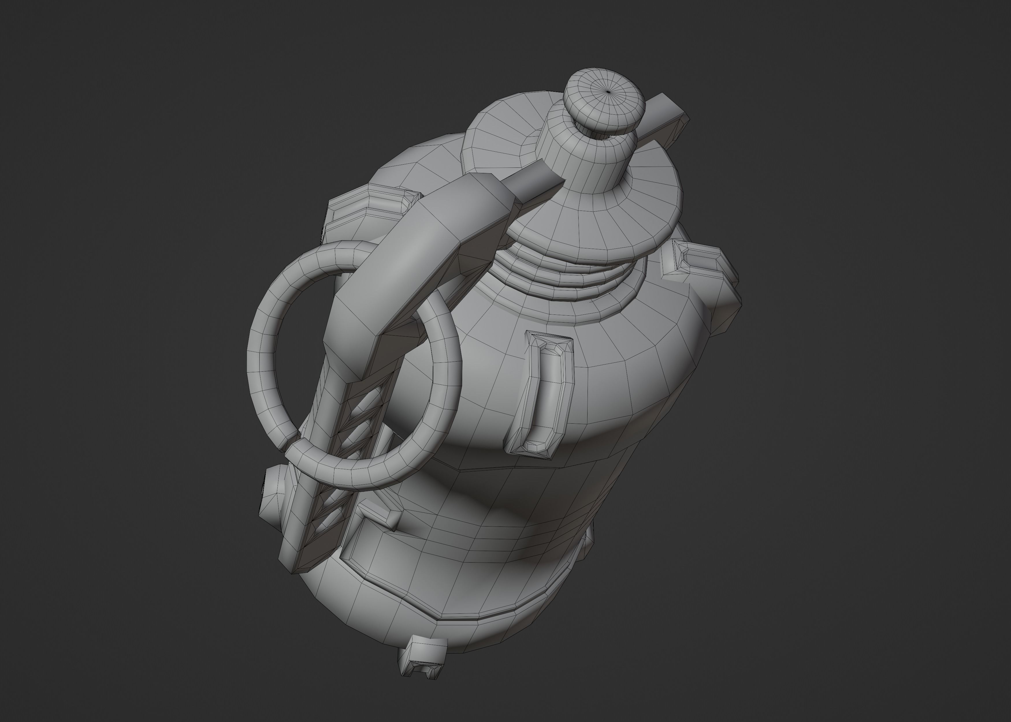 Cyberpunk LightGranade Low-poly 3D model_8