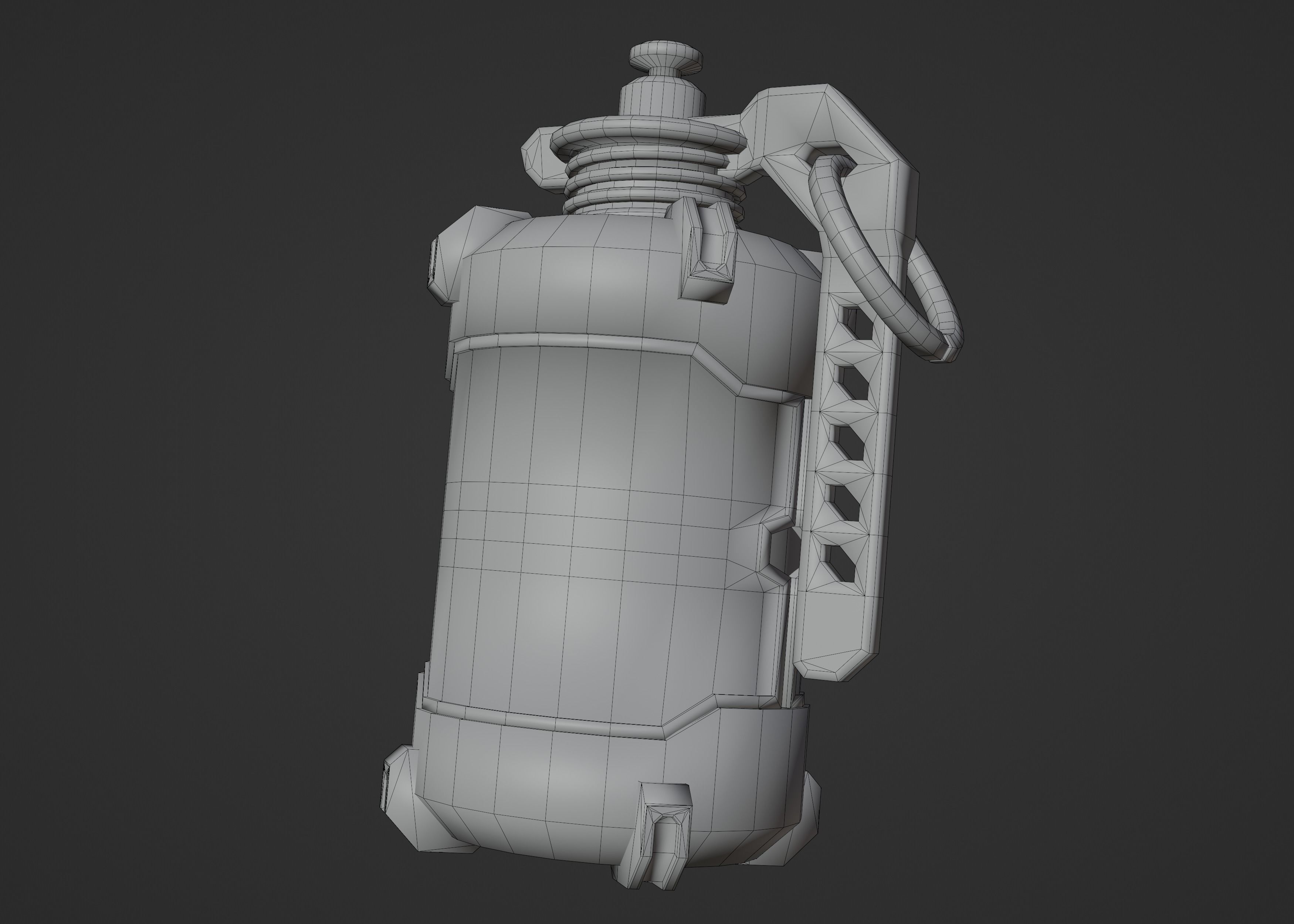 Cyberpunk LightGranade Low-poly 3D model_6