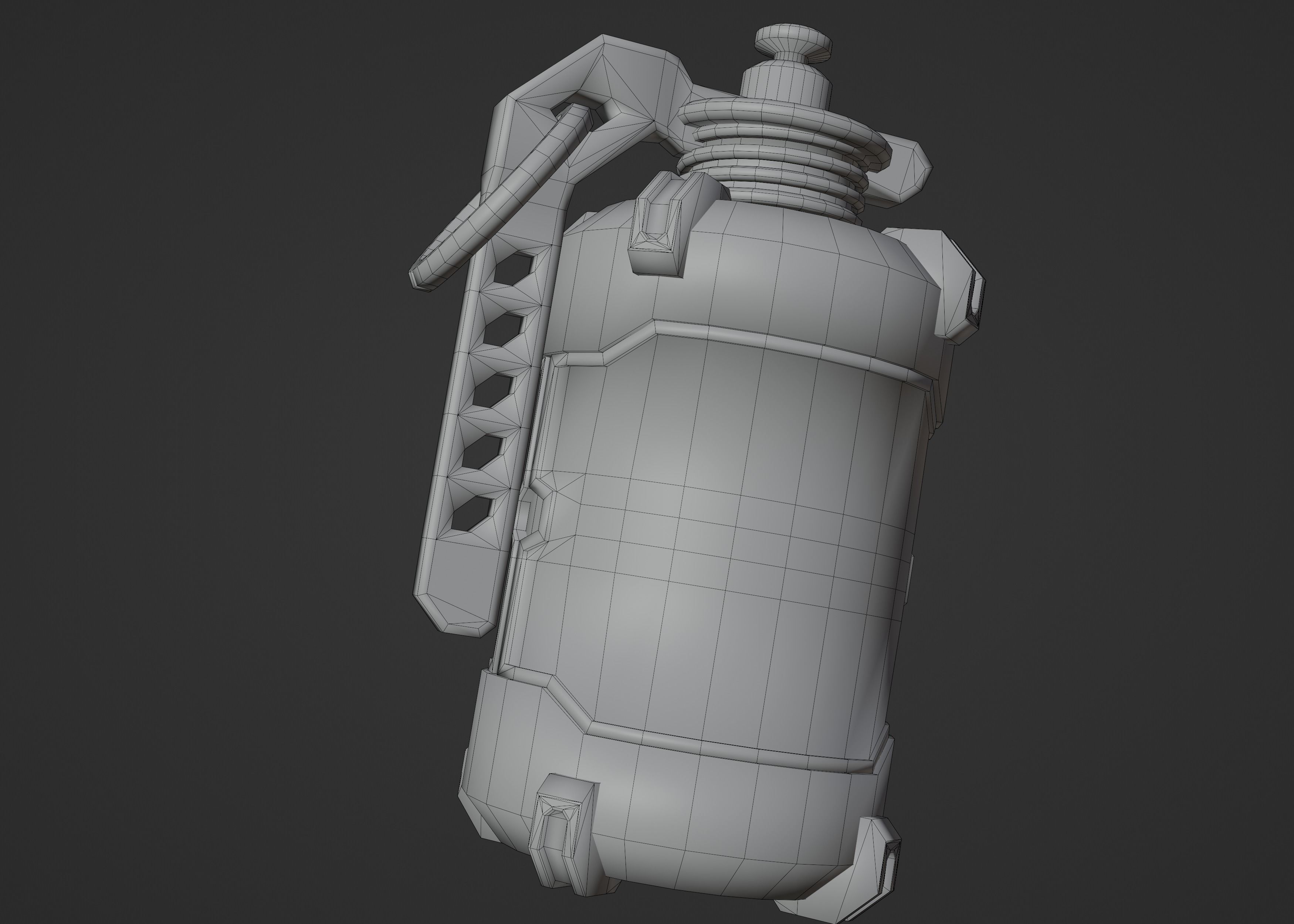 Cyberpunk LightGranade Low-poly 3D model_5