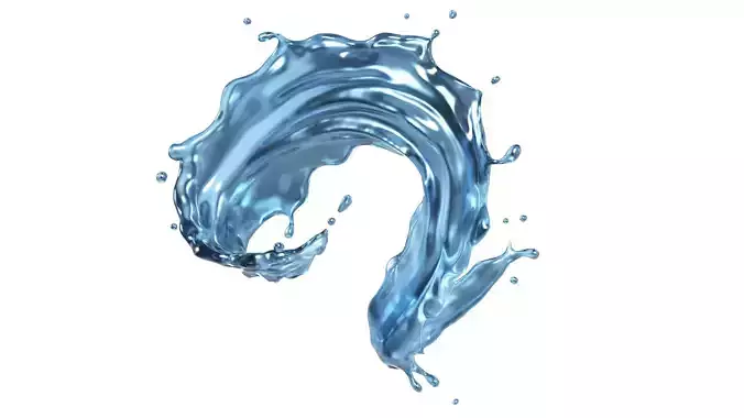 Water Splash 03 3D model