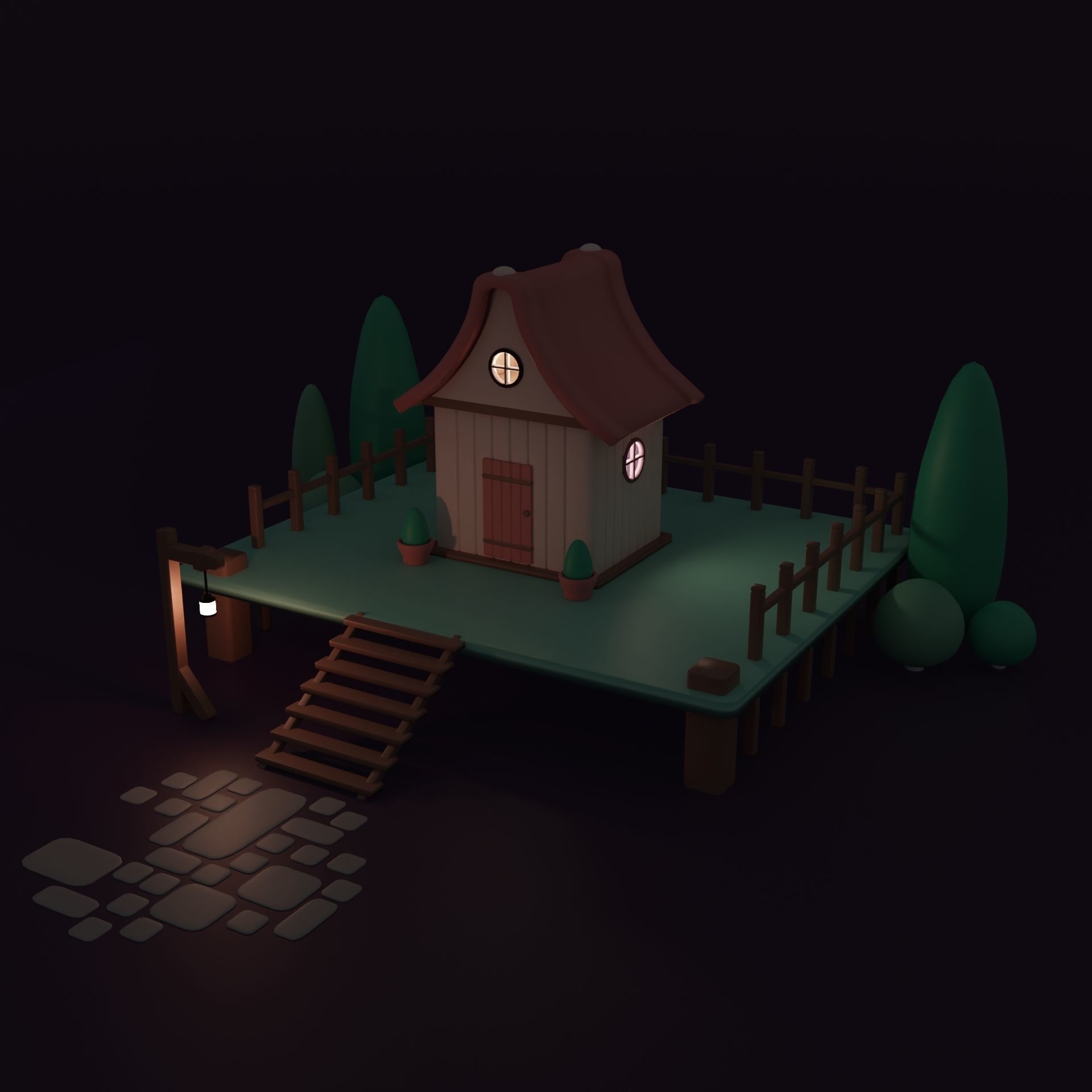 Stylize House 3D model_2