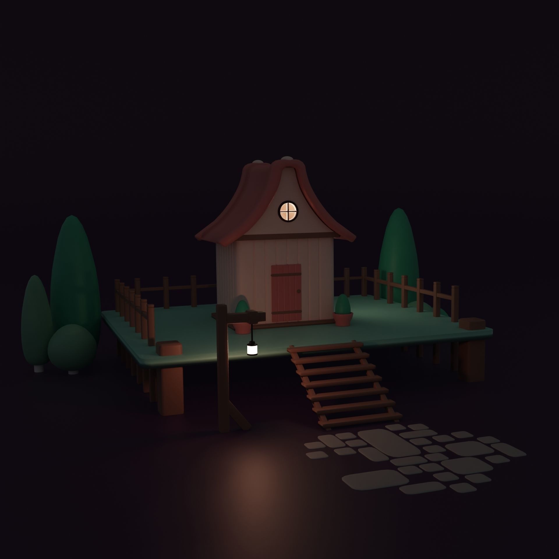 Stylize House 3D model_3