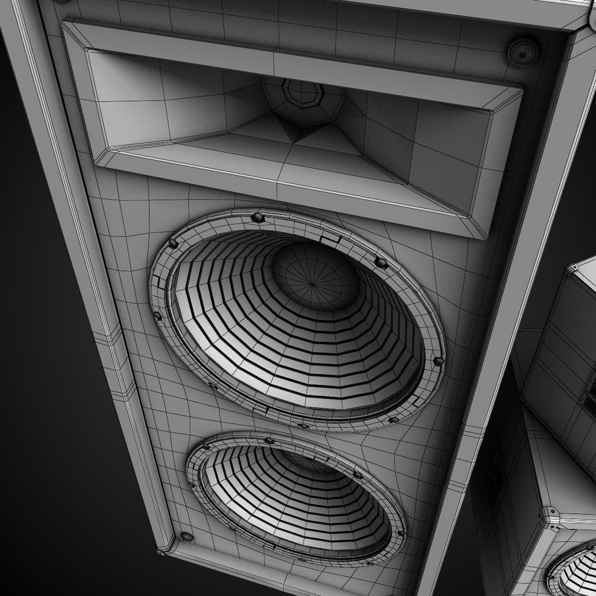 Speakers three - three 3D model_8
