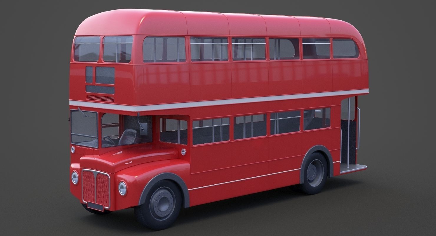 Double Decker Bus 3D model_8