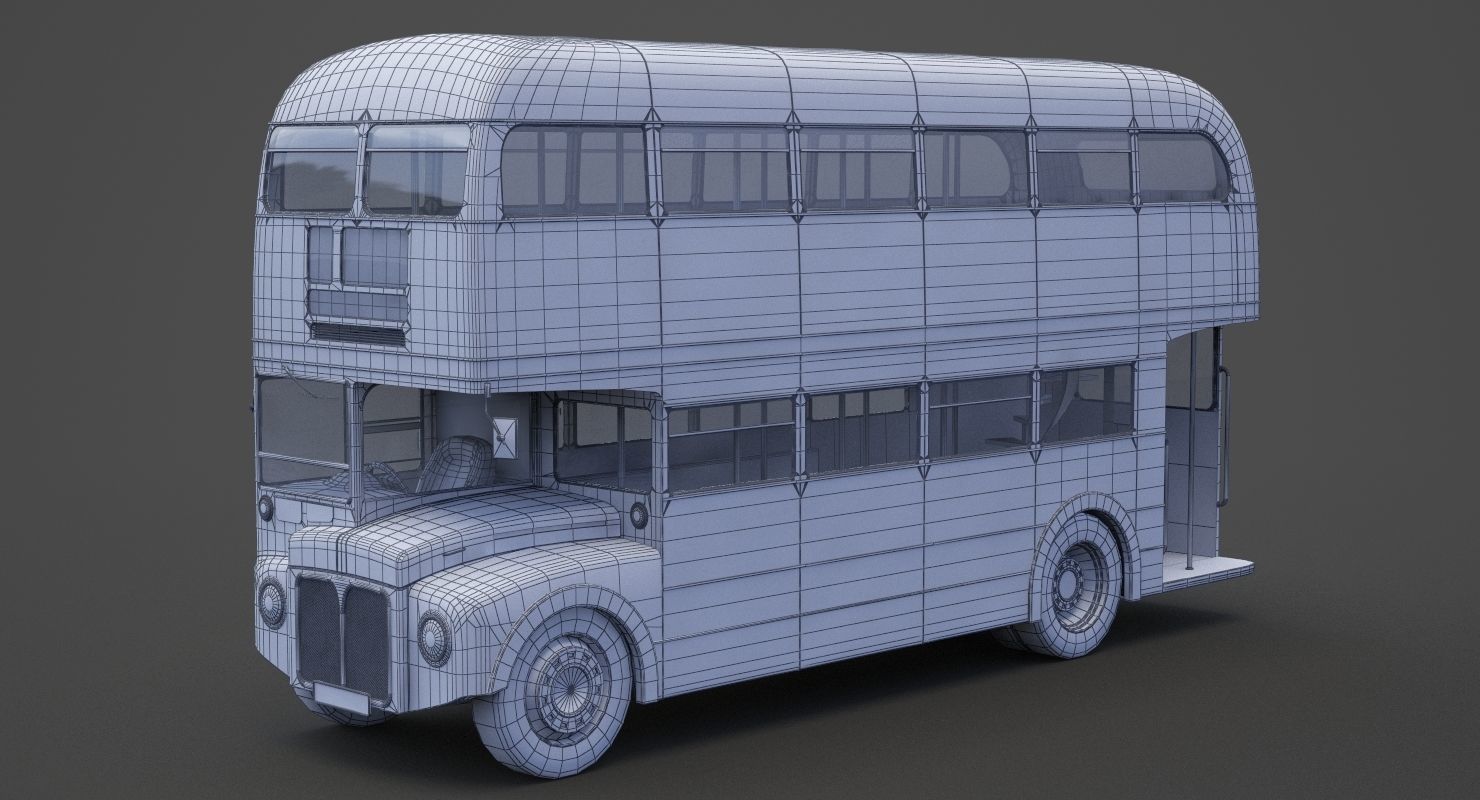 Double Decker Bus 3D model_16