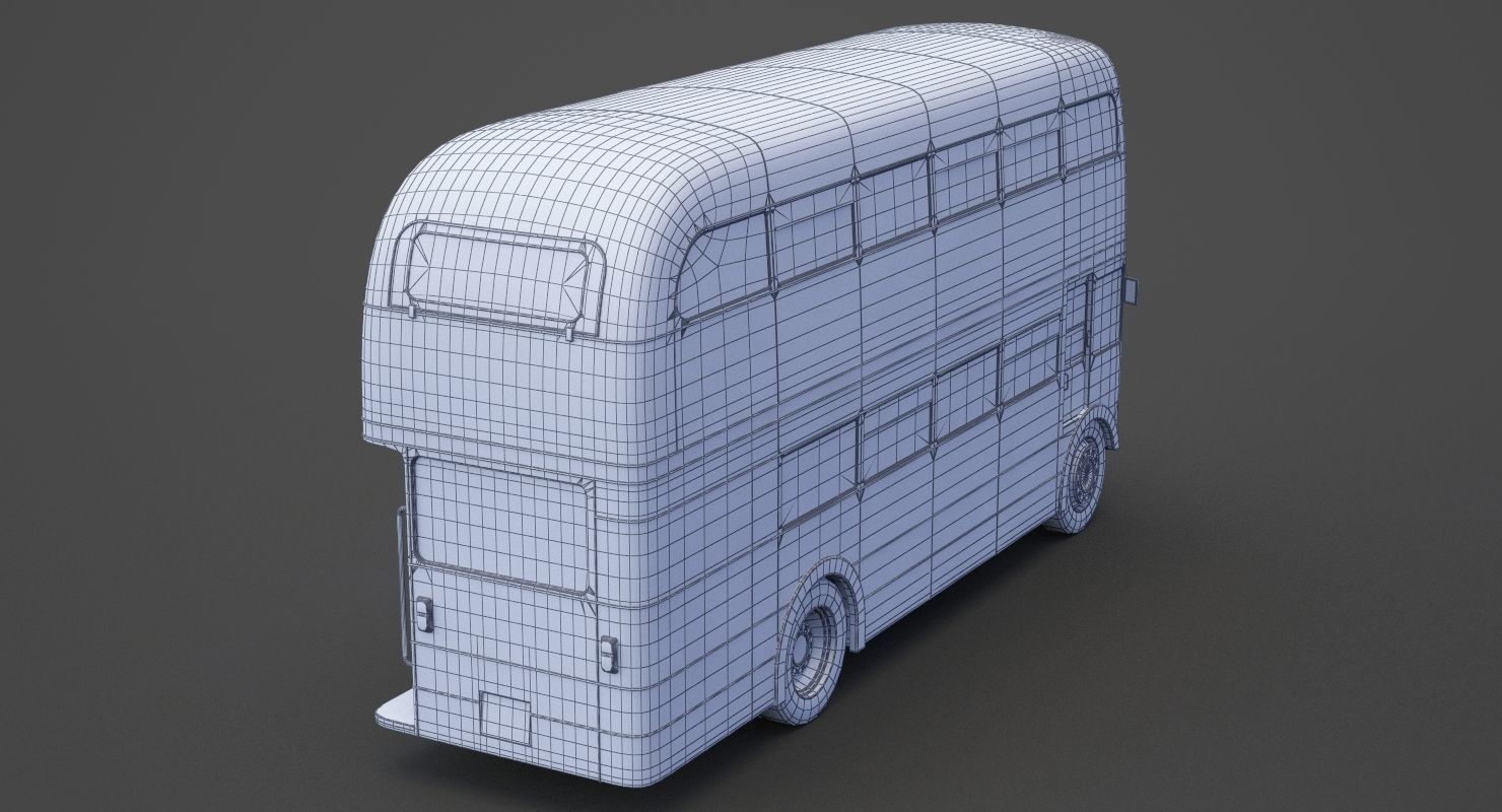 Double Decker Bus 3D model_25