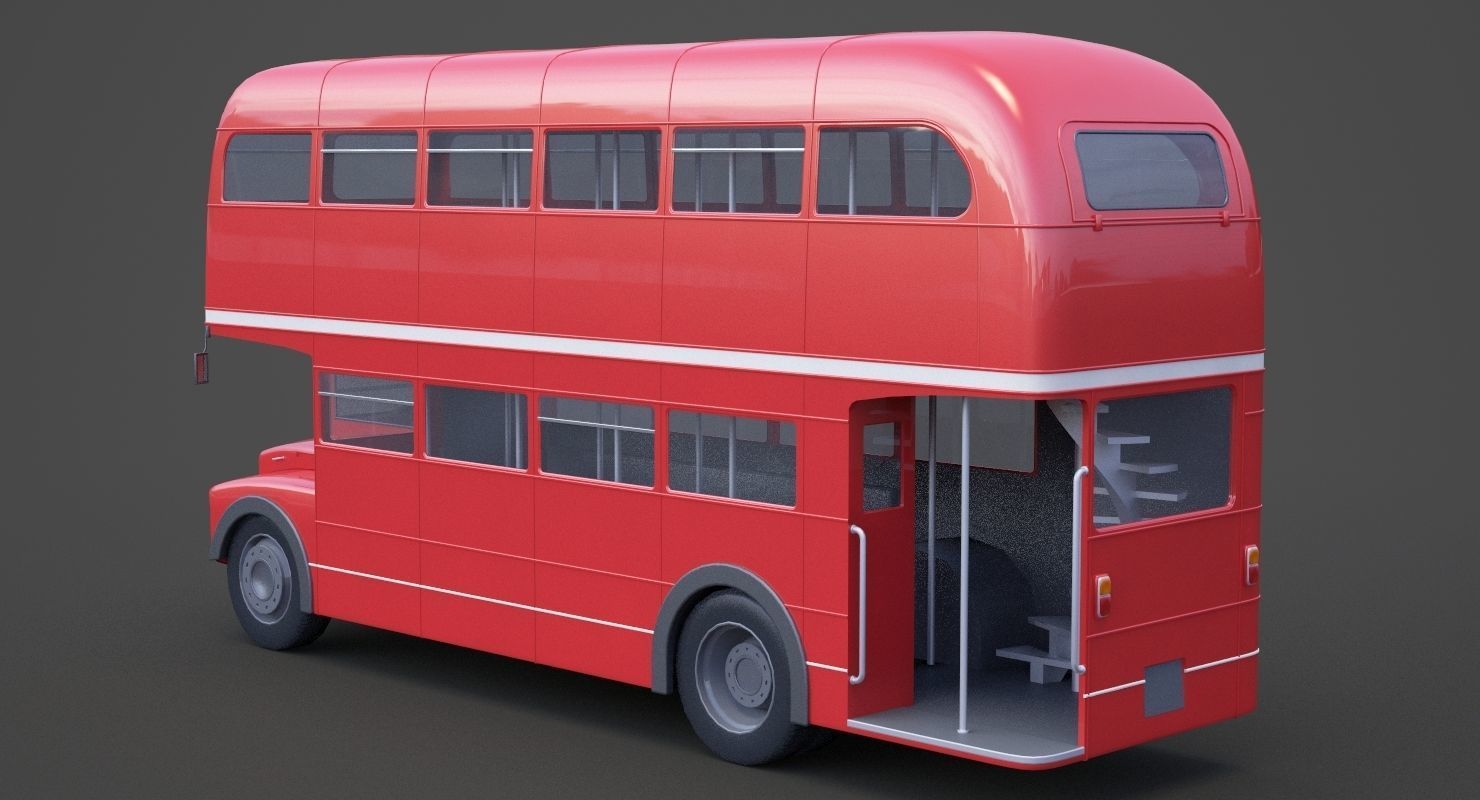 Double Decker Bus 3D model_6