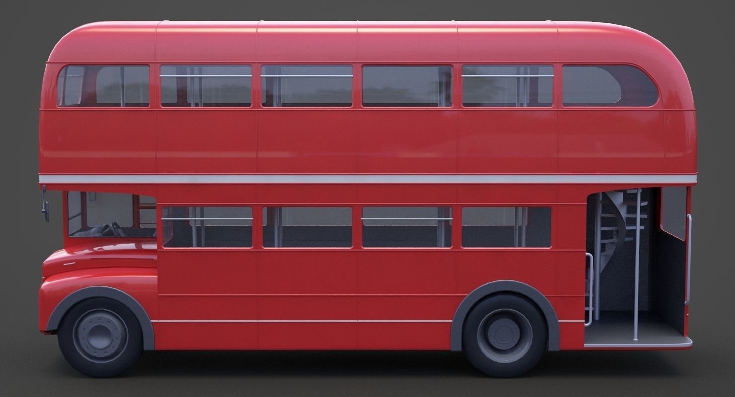Double Decker Bus 3D model_7