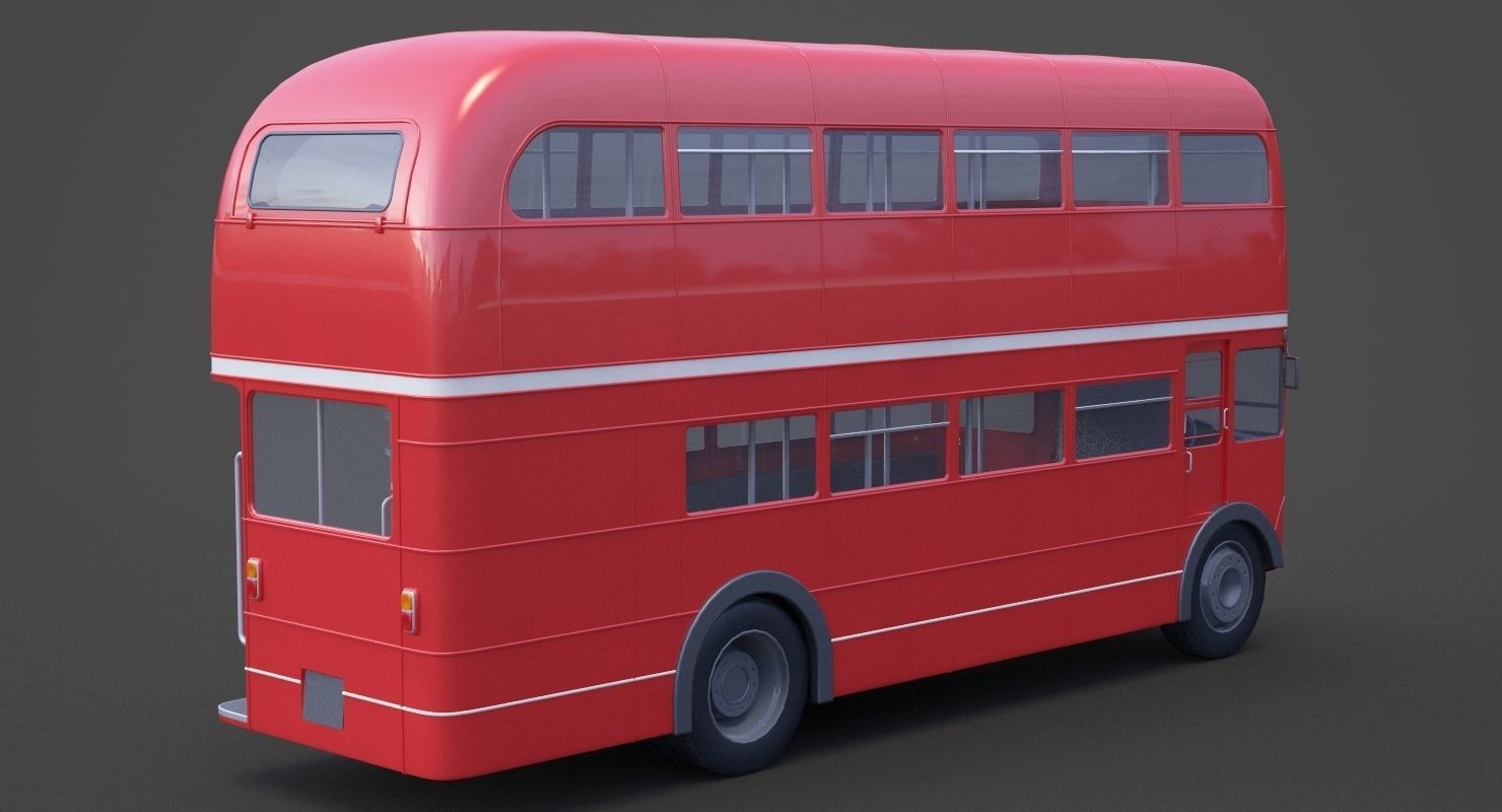 Double Decker Bus 3D model_4