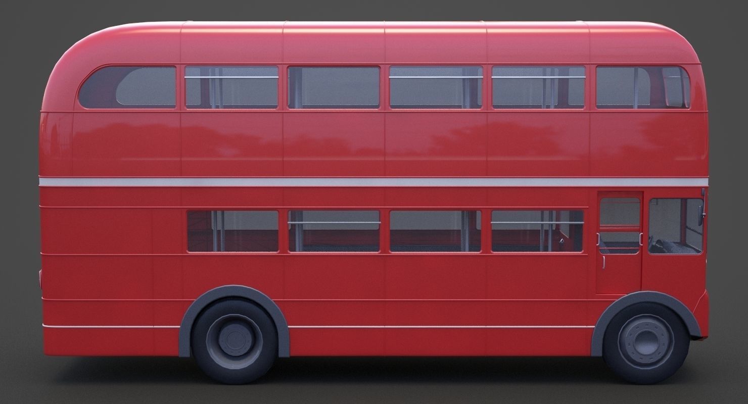 Double Decker Bus 3D model_3