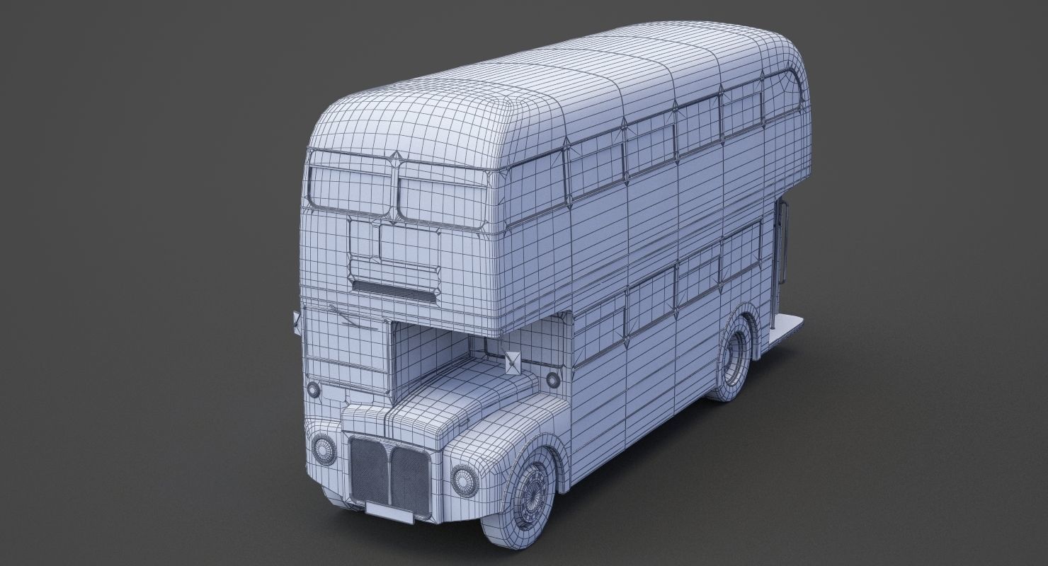Double Decker Bus 3D model_24