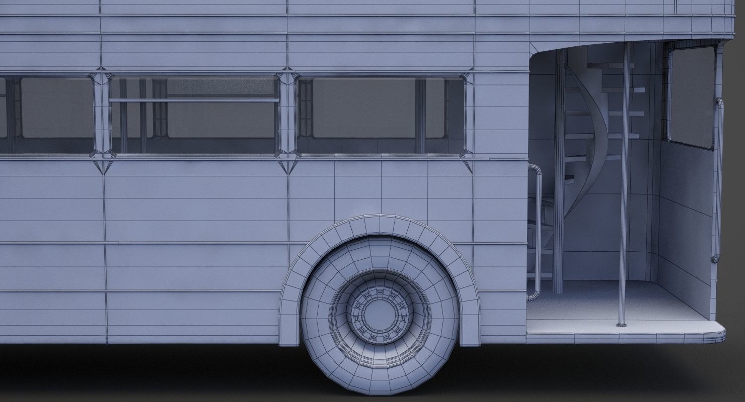 Double Decker Bus 3D model_23