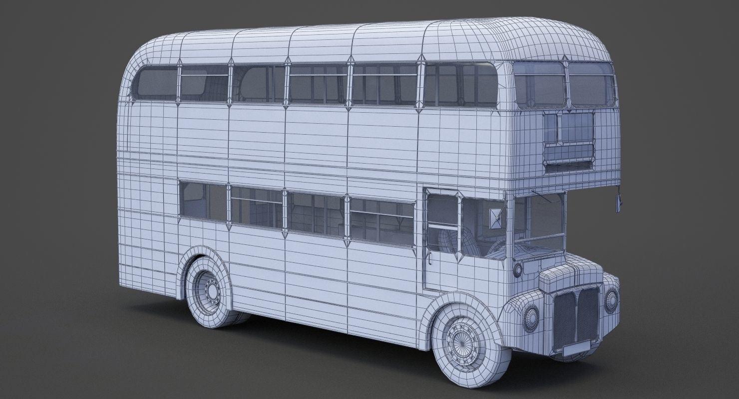 Double Decker Bus 3D model_15