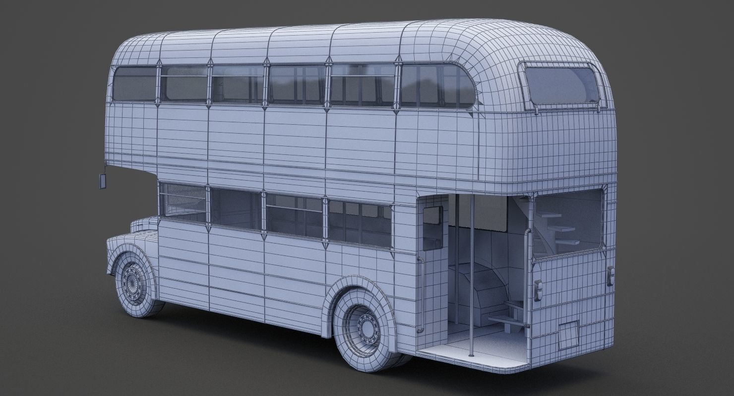 Double Decker Bus 3D model_17