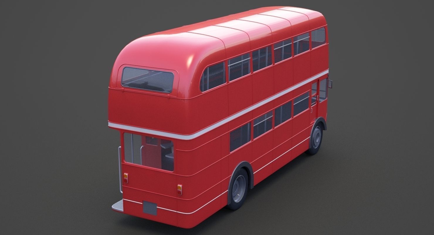 Double Decker Bus 3D model_14