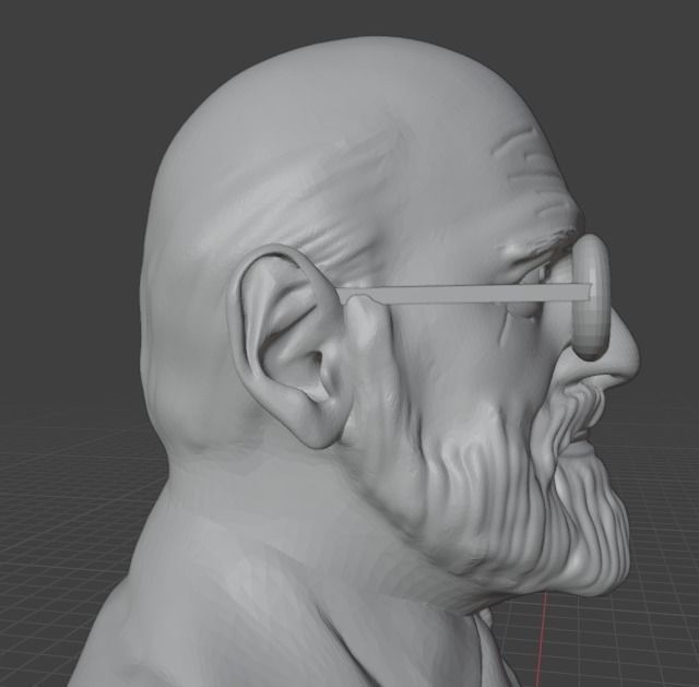 Oliver Sacks 3D print model_6