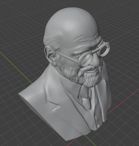 Oliver Sacks 3D print model_4