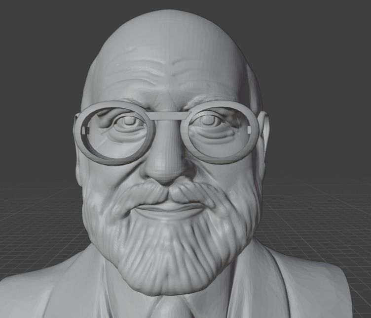 Oliver Sacks 3D print model_1