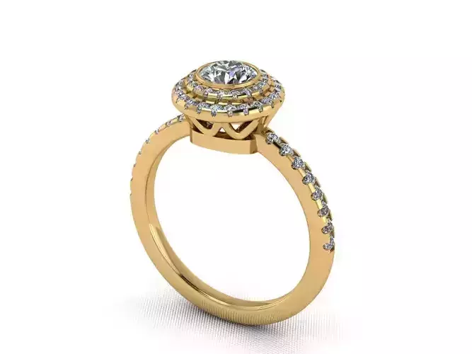 Solitaire engagement ring