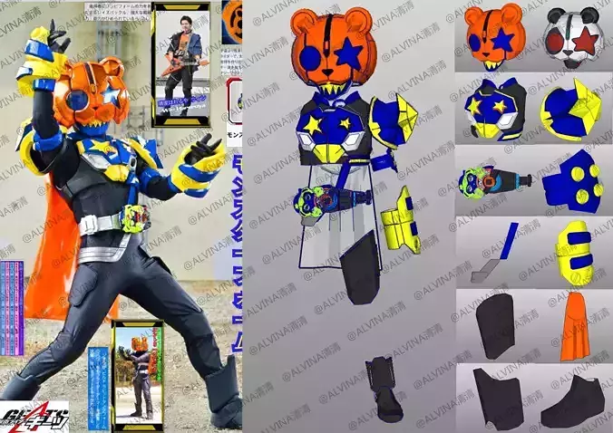 Kamen Rider Punk Jack Monster Armor - DIY Cosplay Pepakura Foam