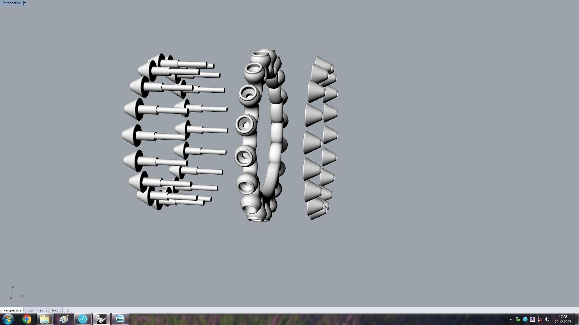 Clash Ring Diamonds 16 5mm  3D print model_11