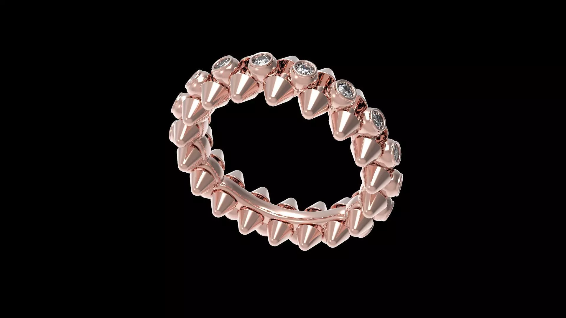 Clash Ring Diamonds 16 5mm  3D print model_0