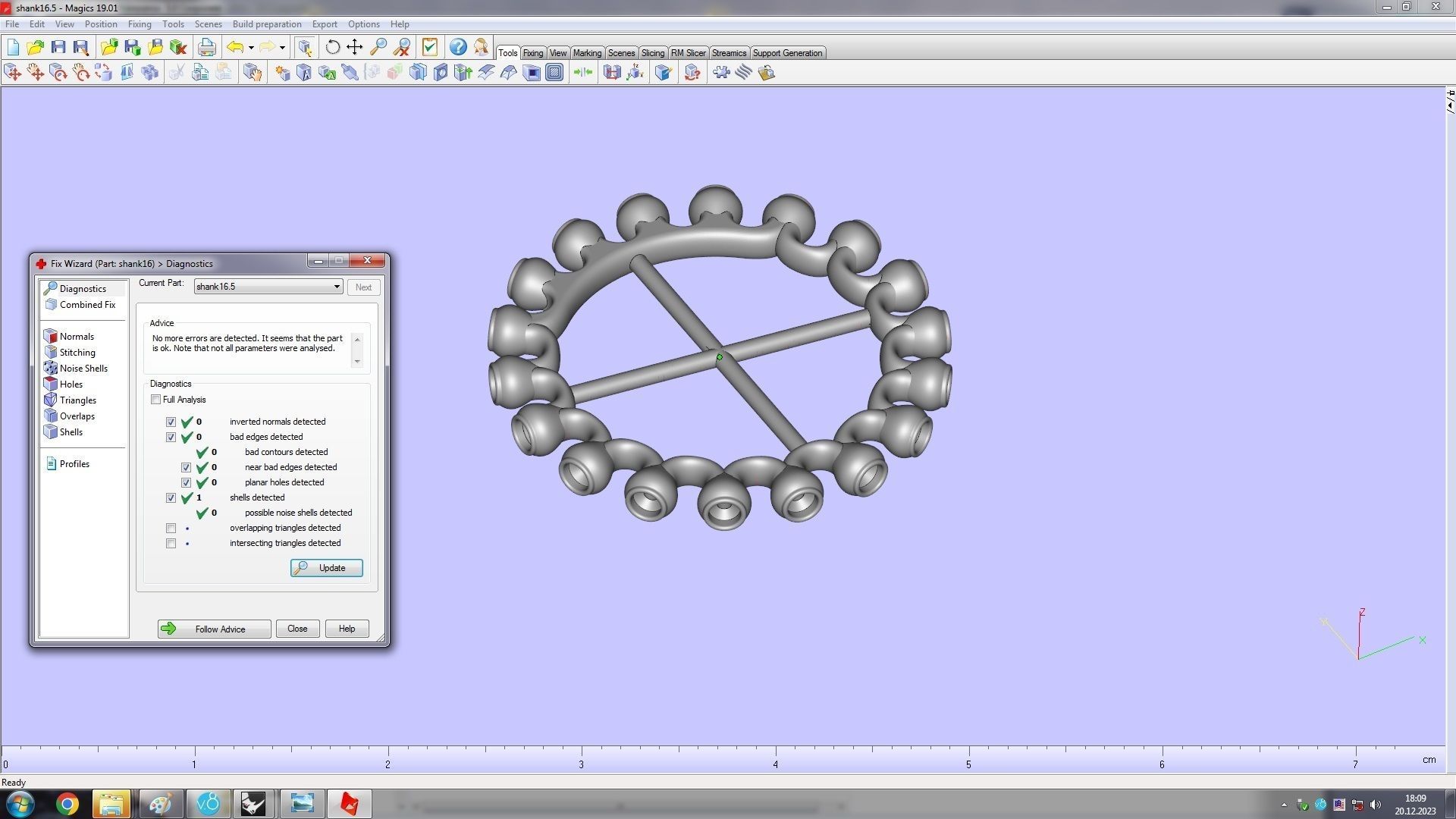 Clash Ring Diamonds 16 5mm  3D print model_16