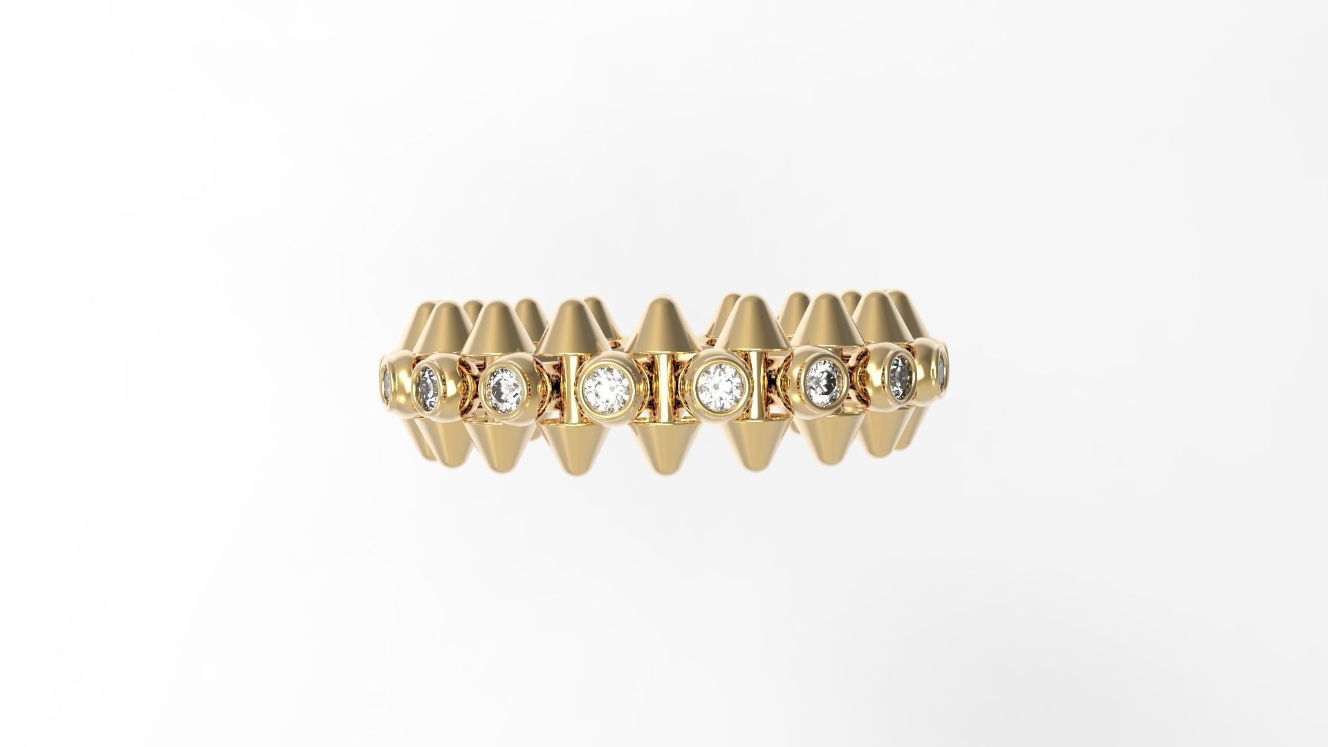 Clash Ring Diamonds 16 5mm  3D print model_4