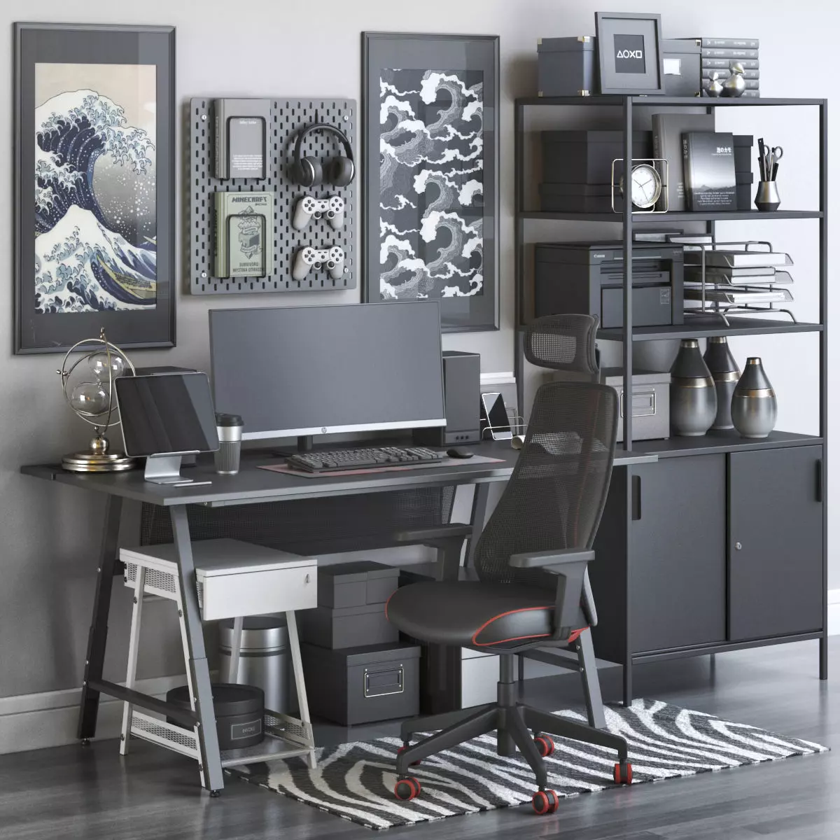 Office workplace 139 3D model