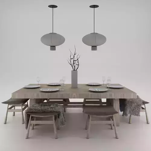 Table and chairs