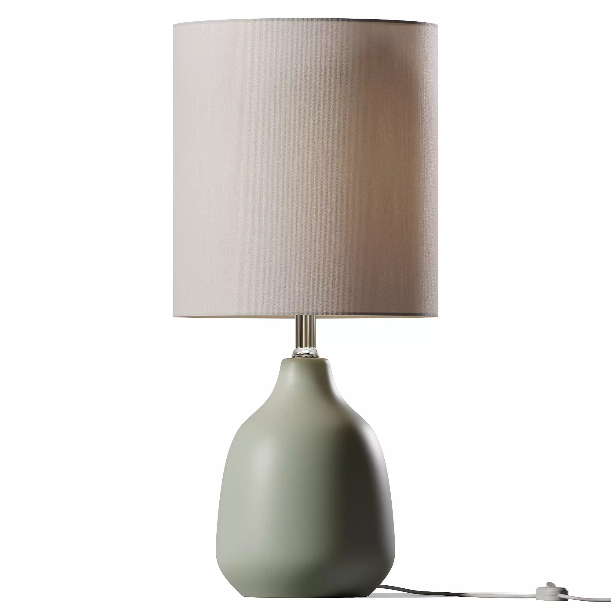 Mainstays Sage Ceramic Table Lamp 3D model_0