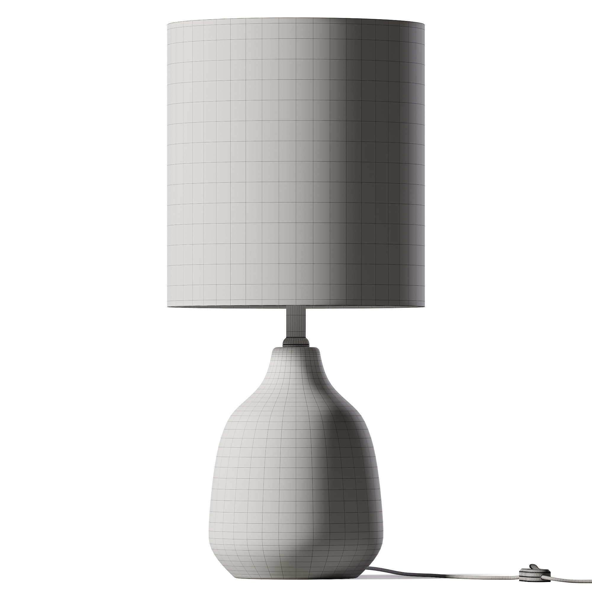 Mainstays Sage Ceramic Table Lamp 3D model_1