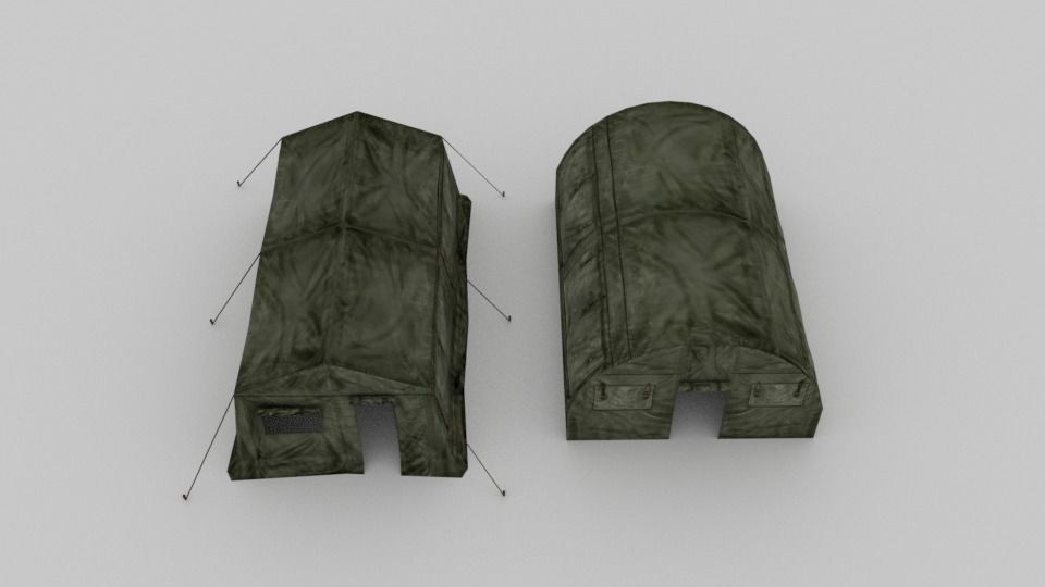 Free Tents Game Ready Free low-poly 3D model_1