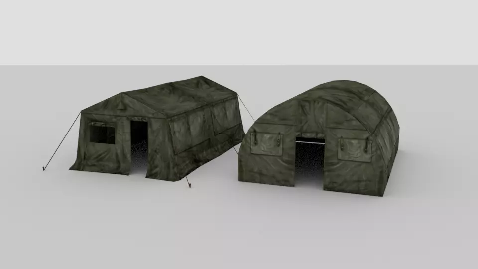 Free Tents Game Ready Free low-poly 3D model_0