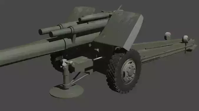 howitzer 2a65 3D model
