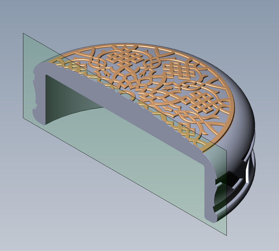 Chip Backgammon Checkers Turkish pattern style 3D printably 3D print model_8
