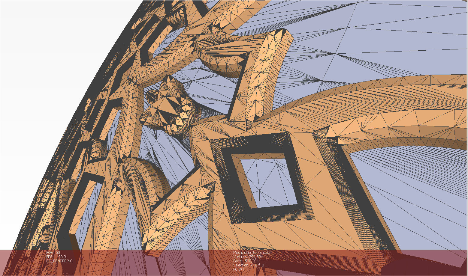 Chip Backgammon Checkers Turkish pattern style 3D printably 3D print model_14