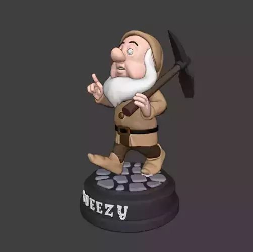 Sneezy the Dwarf 3D print model