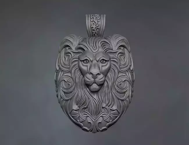Lion pendant necklace