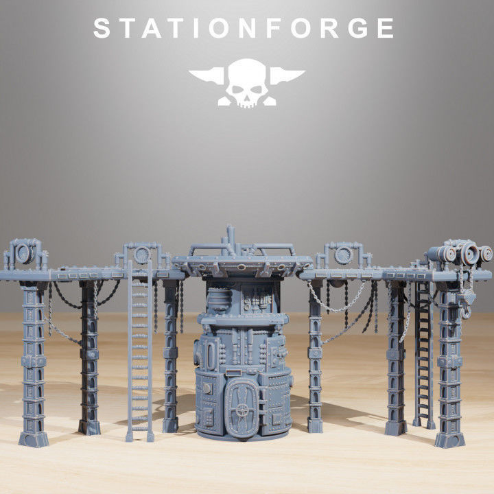 Scavenger Factory Terrain 3D print model_1