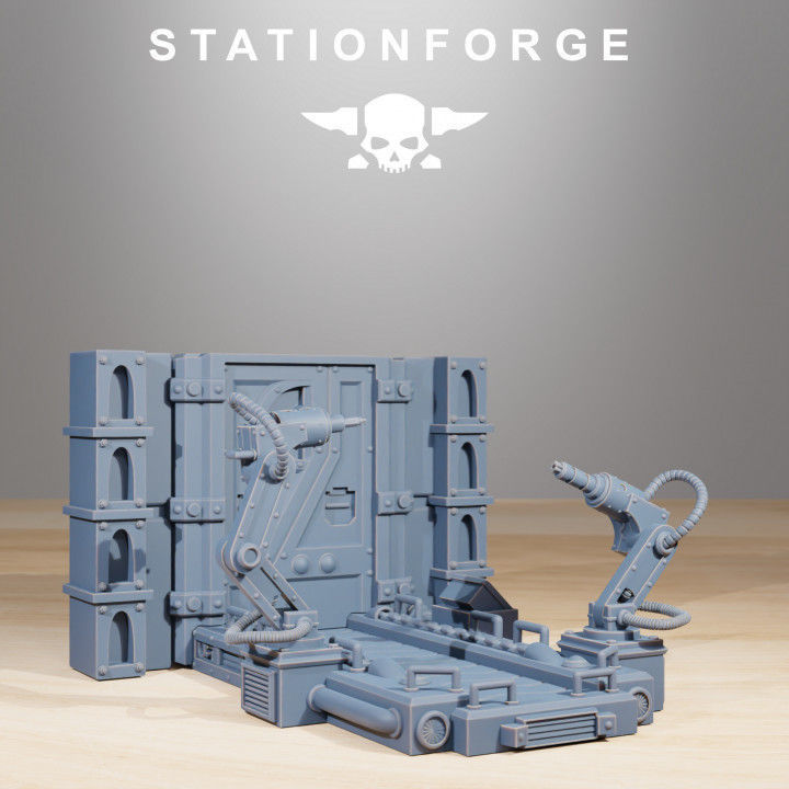 Scavenger Factory Terrain 3D print model_5