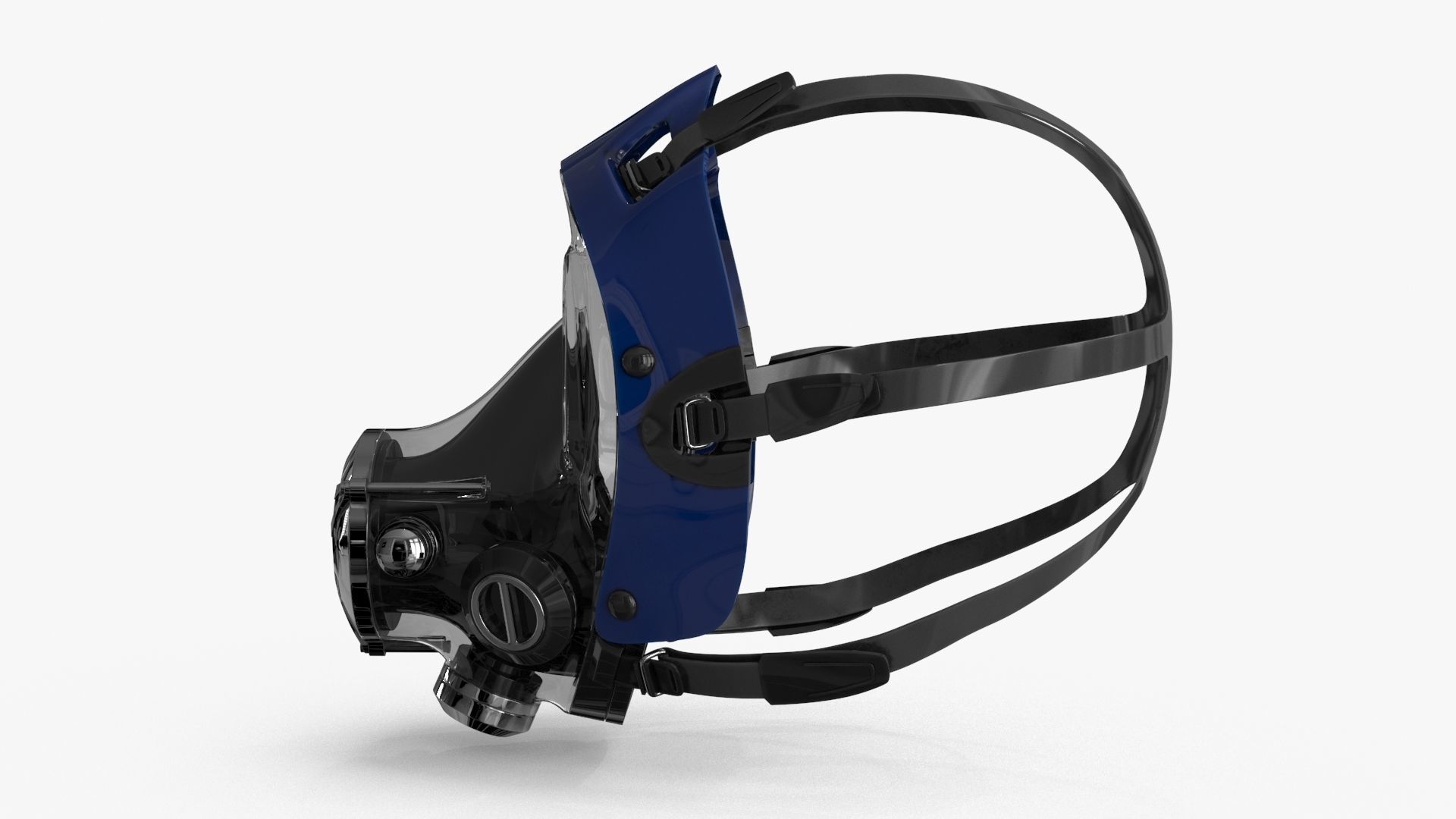 Scuba Diving Mask Low-poly 3D model_7