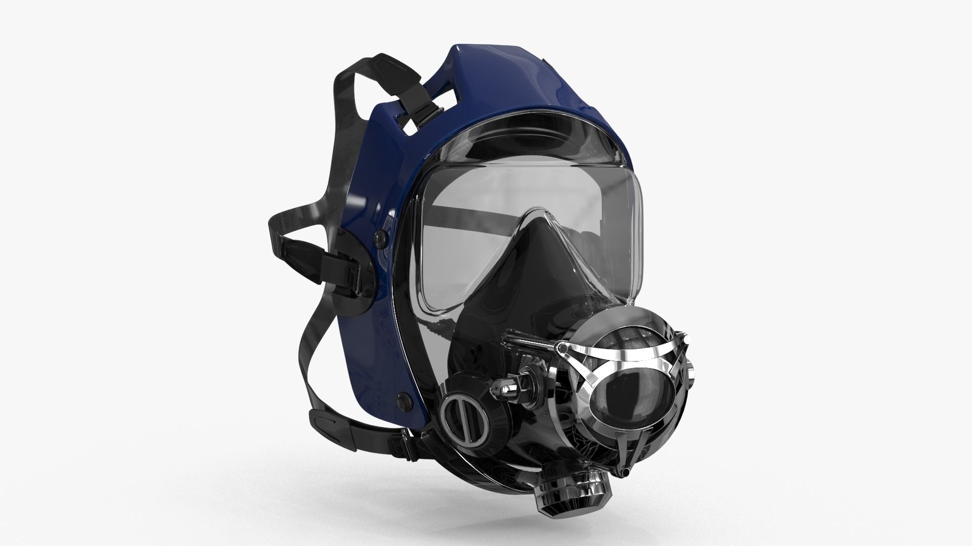 Scuba Diving Mask Low-poly 3D model_13