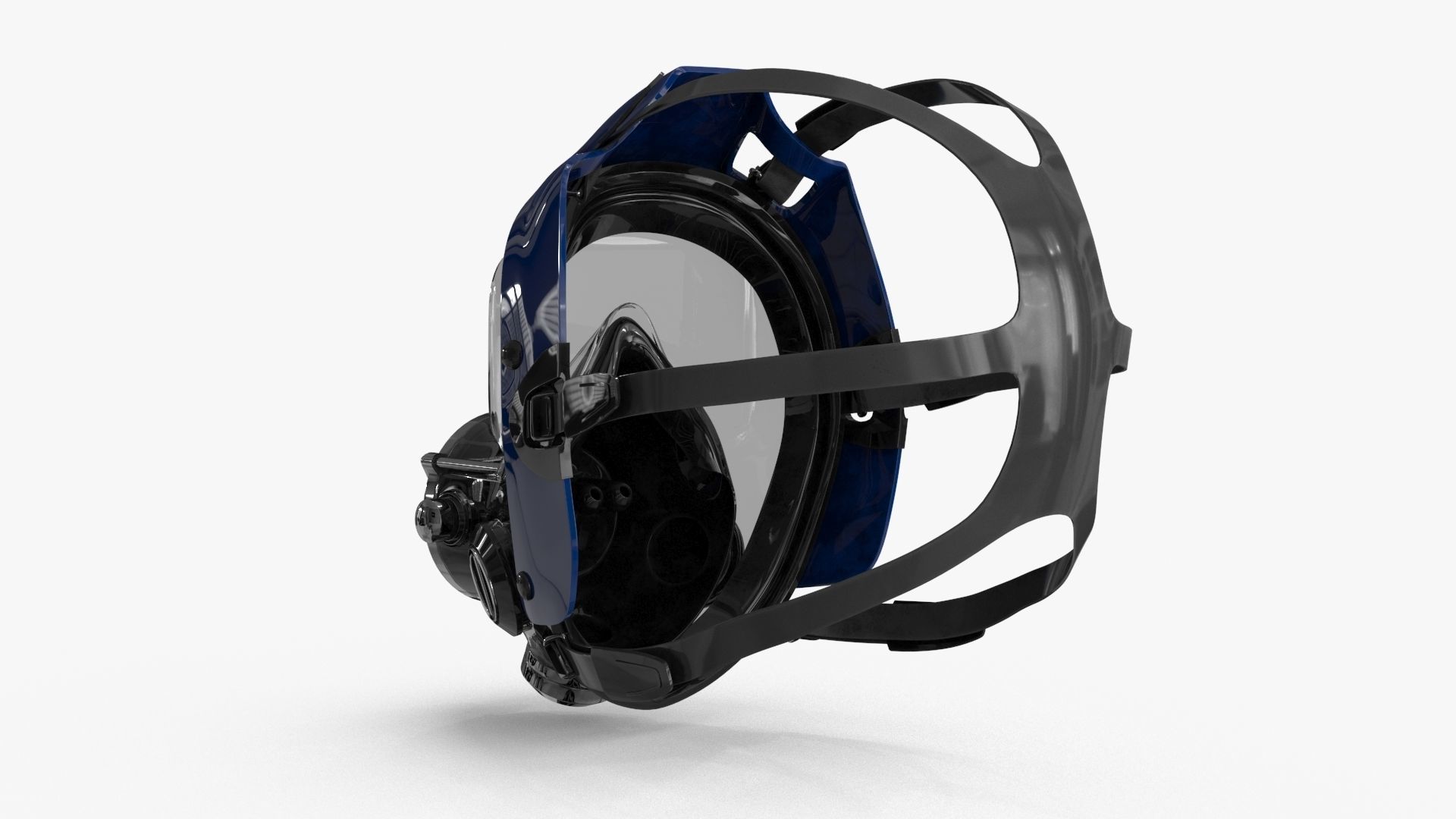 Scuba Diving Mask Low-poly 3D model_8