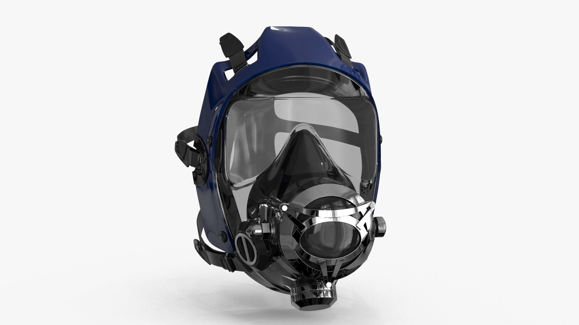 Scuba Diving Mask Low-poly 3D model_4